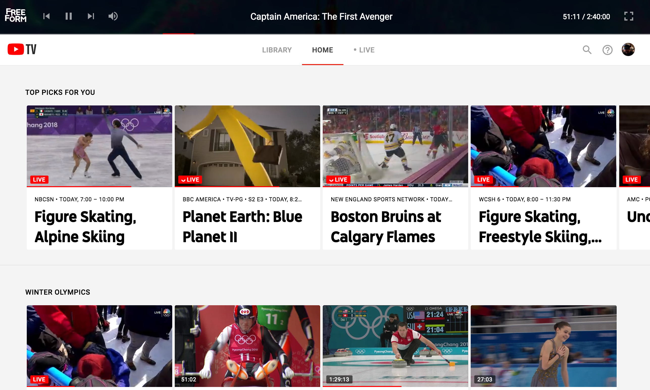 youtube-tv-live-page
